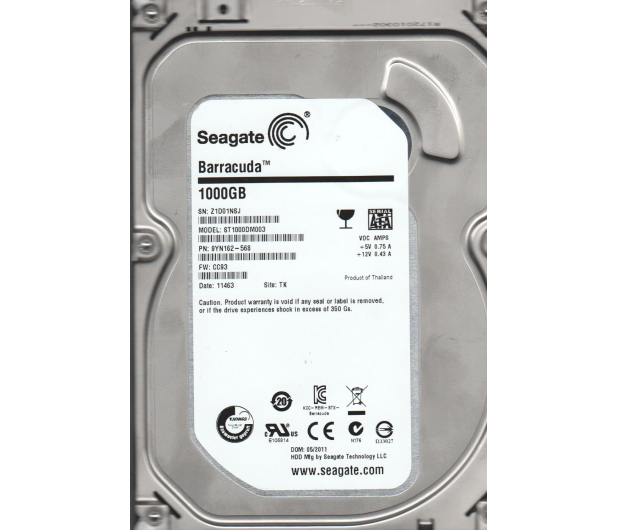 Seagate 1TB 7200obr. 64MB - 69642 - zdjęcie 3